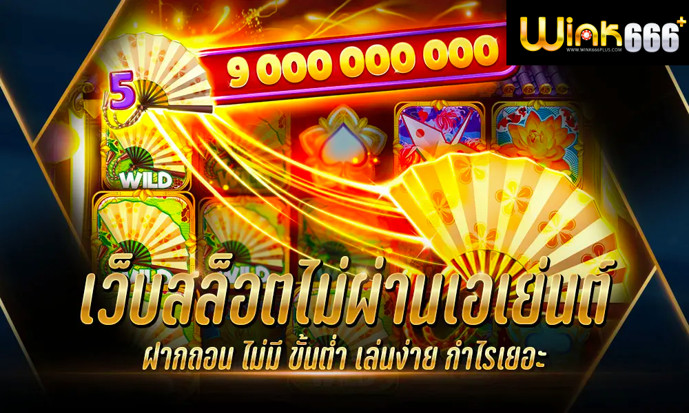 สล็อตออนไลน์เว็บตรงไม่ผ่านเอเย่นต์ ฝาก-ถอนออโต้